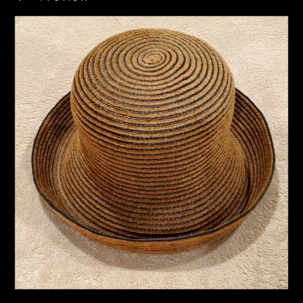Eric Javits Hat- Braided Foldable Water Repellant